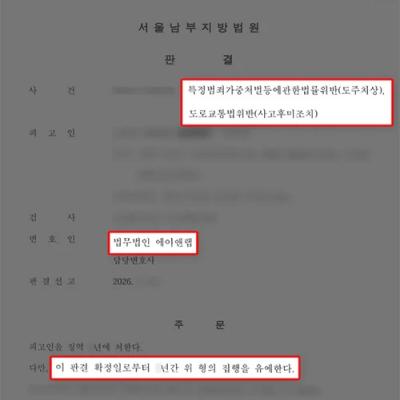 뺑소니 처벌｜도주치상·사고후미조치 집행유예 사례